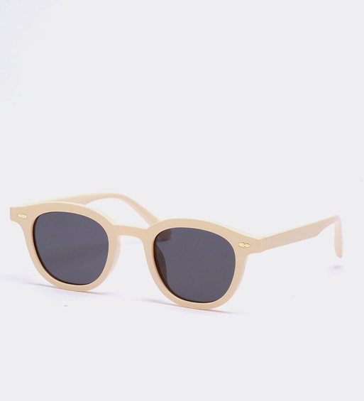 Okulary przeciwsłoneczne z beżowymi oprawkami Huston Beige