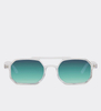 Unisex okulary przeciwsłoneczne mini pilotki Dune Green