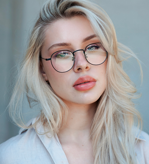 Okulary do komputera i oprawki metalowe Messina Black