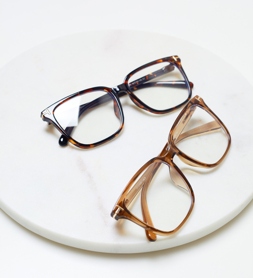 Okulary zerówki do komputera / okulary korekcyjne oversize Aria Tea