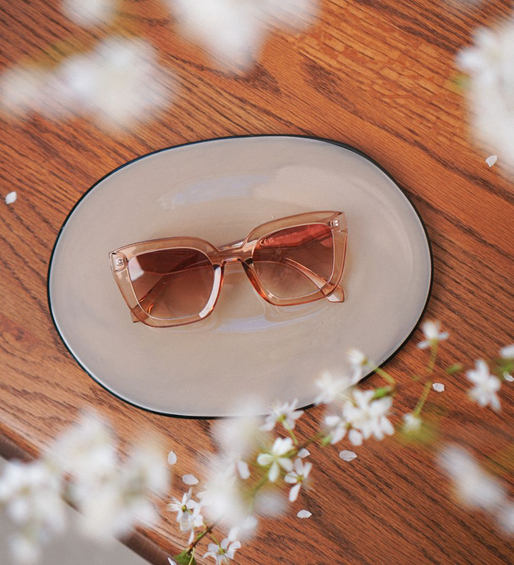 Duże kwadratowe pogrubione oprawki okulary przeciwsłoneczne Arizona Brown