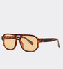 Unisex okulary przeciwsłoneczne pilotki Etna Amber/Orange