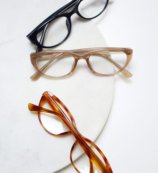 Okulary zerówki do komputera / okulary korekcyjne kocie oczy Mila Beige