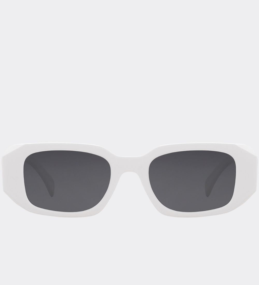 Prostokątne okulary przeciwsłoneczne Everest White