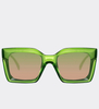 Ekologiczne okulary oversize UV400 Madagascar Green