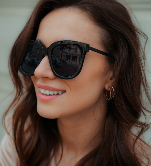 Okulary przeciwsłoneczne z filtrem UV damskie Malta Black