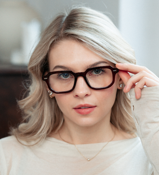 Prostokątne oprawki do komputera z filtrem Blue Light Blocker Bennett Black