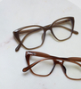 Okulary zerówki do komputera / okulary korekcyjne kocie oczy Melody Brown