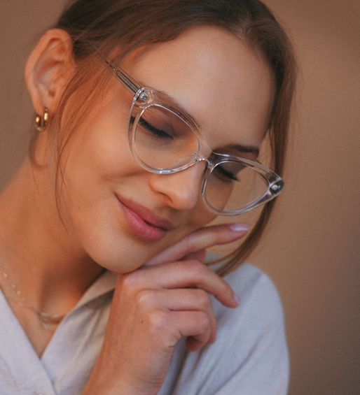 Okulary do ekranu oprawki korekcyjne z kocim pazurem Tel Aviv Clear