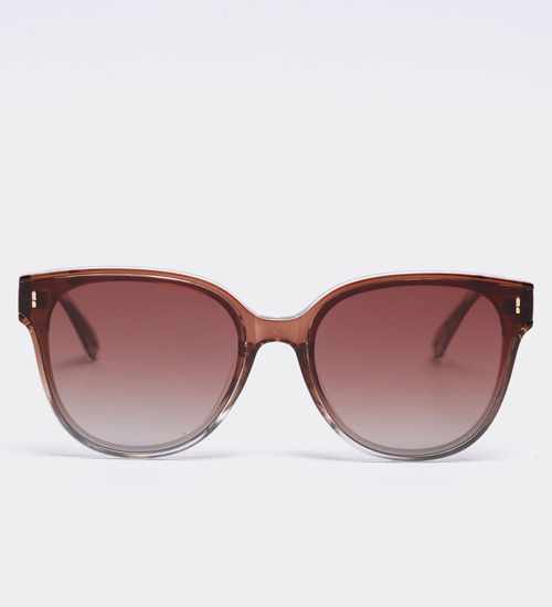 Okulary przeciwsłoneczne z soczewką nylonową i filtrem UV damskie Miami Brown