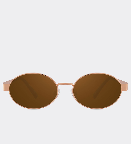 Okulary przeciwsłoneczne z owalnymi soczewkami Santa Monica Rose Gold
