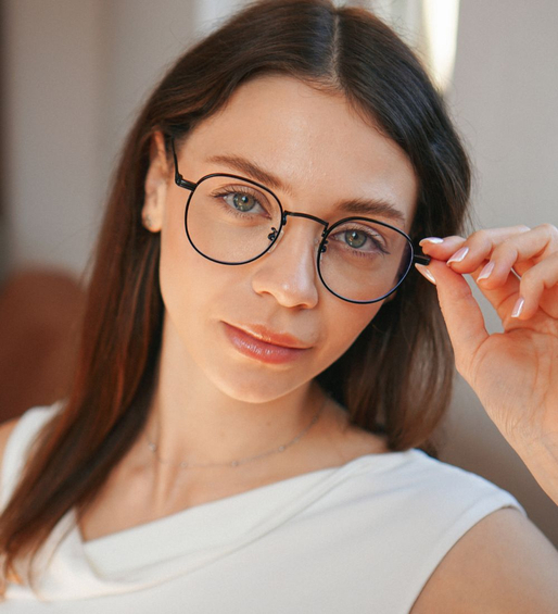 Okulary do komputera i oprawki metalowe Messina Black