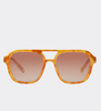 Unisex okulary przeciwsłoneczne UV 400 pilotki Soleil Orange