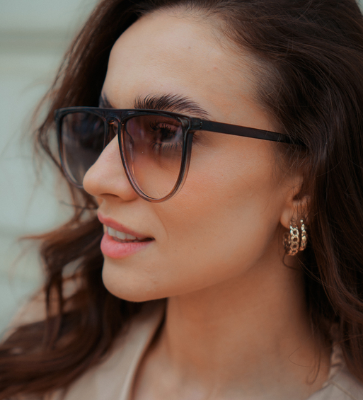 Brązowe okulary awiatory UV400 Santa Barbara Brown