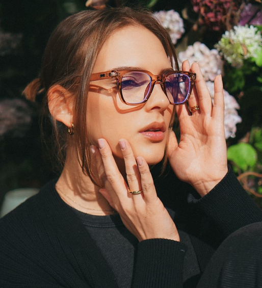 Okulary z filtrem do komputera / okulary korekcyjne transparentne Tracy Tea