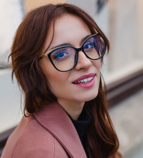 Eleganckie okulary do pracy przy komputerze Palermo Black