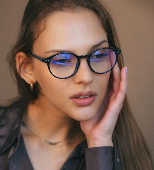 Okulary do pracy przy komputerze i oprawki Metz Black