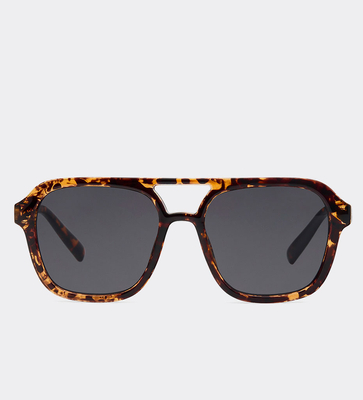 Unisex okulary przeciwsłoneczne UV 400 pilotki Soleil Amber