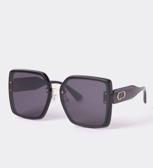 Czarne okulary przeciwsłoneczne z filtrem UV i polaryzacją Naples Black