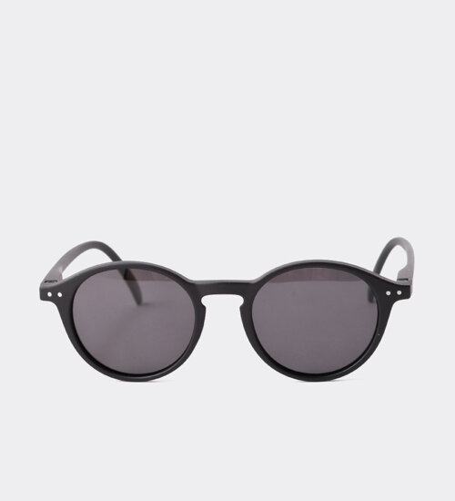 Klasyczne okrągłe czarne okulary przeciwsłoneczne Pampeluna Black