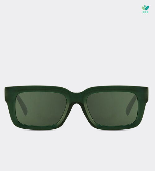 Okulary przeciwsłoneczne z filtrem UV z recyklingu Enzo Deep Green