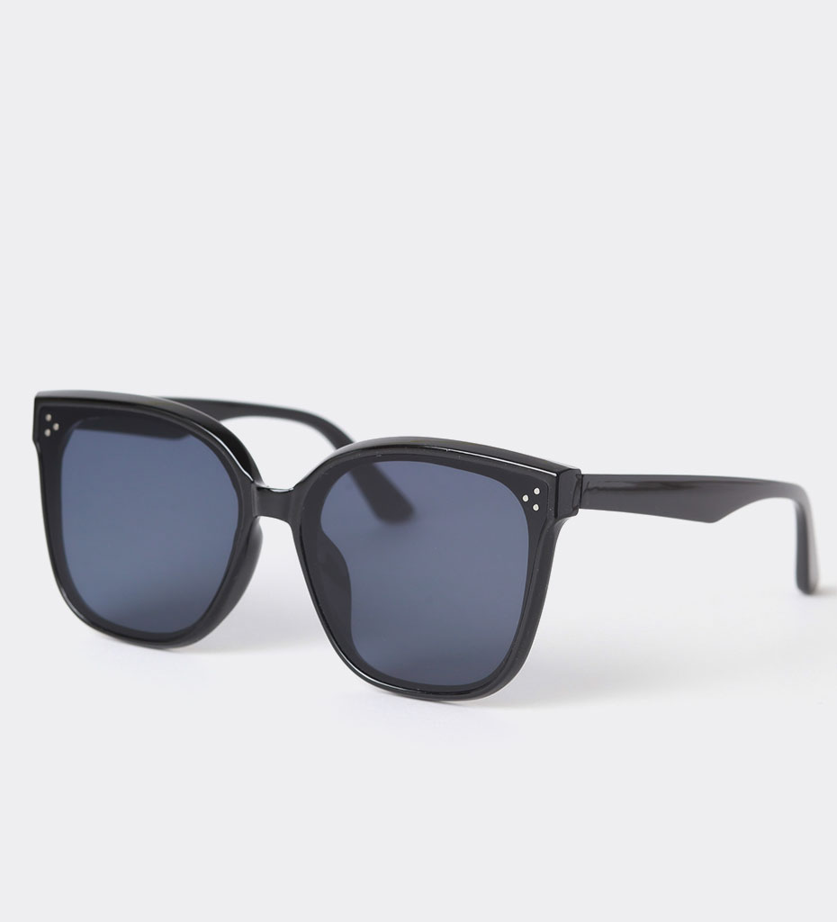 Czarne Modne Okulary Colombo Black Czarny Okulary