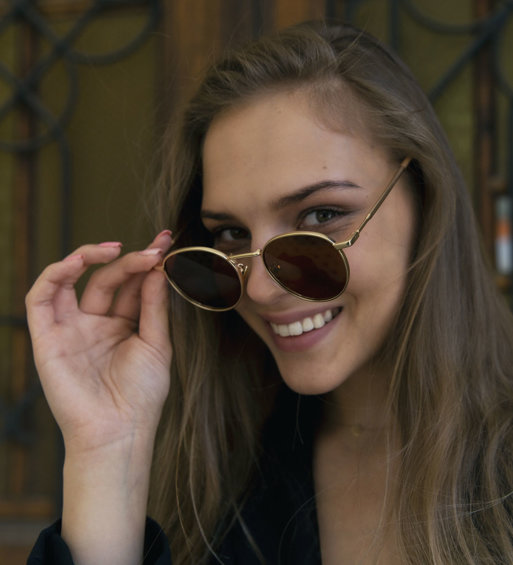 Okulary przeciwsłoneczne z polaryzacją damskie California Brown